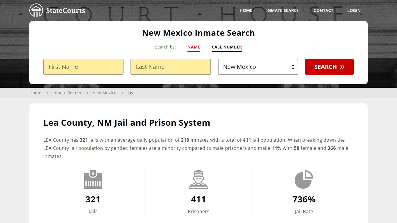 Lea County, NM Inmate Search - StateCourts